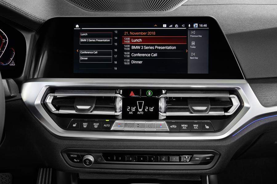 Детали интерьера BMW 320d Sport Line (G20) 2019 года  (WW) (фото 302 из 311)